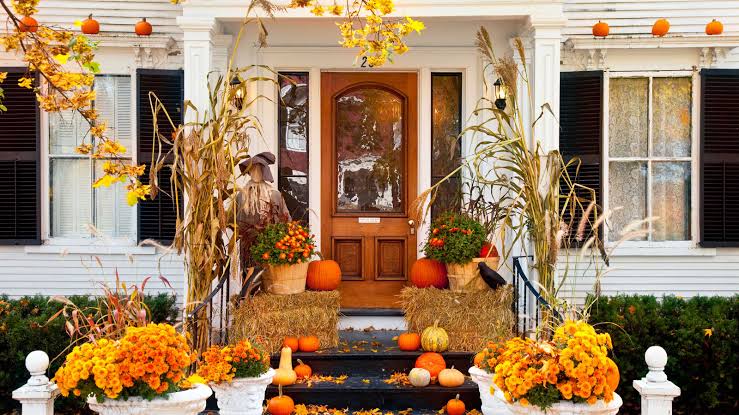 Halloween porch decorations Seasonal Plants and Florals