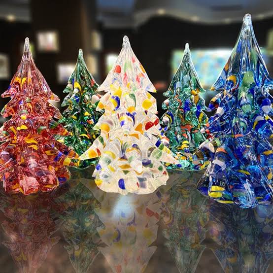 Classic Charm of Glass Christmas Trees