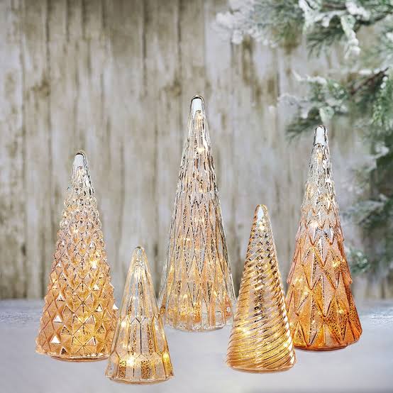 Glass Christmas Trees