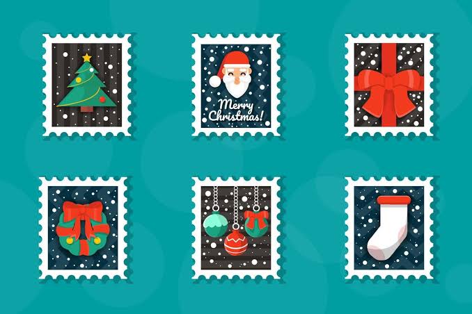 Collecting Christmas Stamps