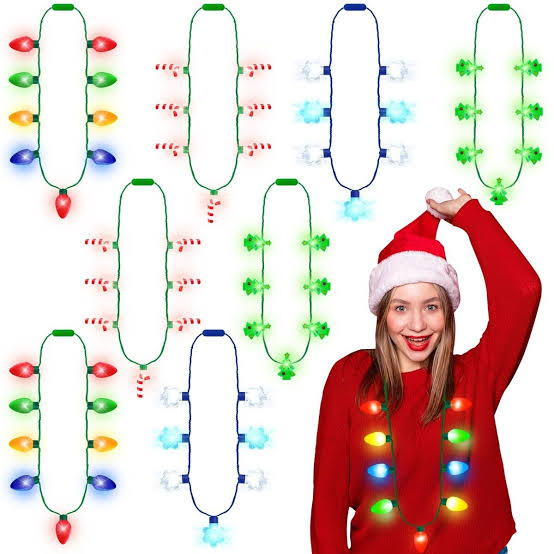 christmas light necklace​